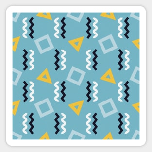 Memphis 80s Style Graphic Design Pattern Sticker